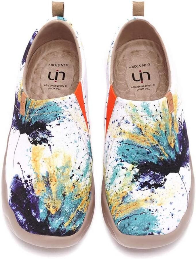 Dames Platte Schoenen met Uniek Artistiek Design