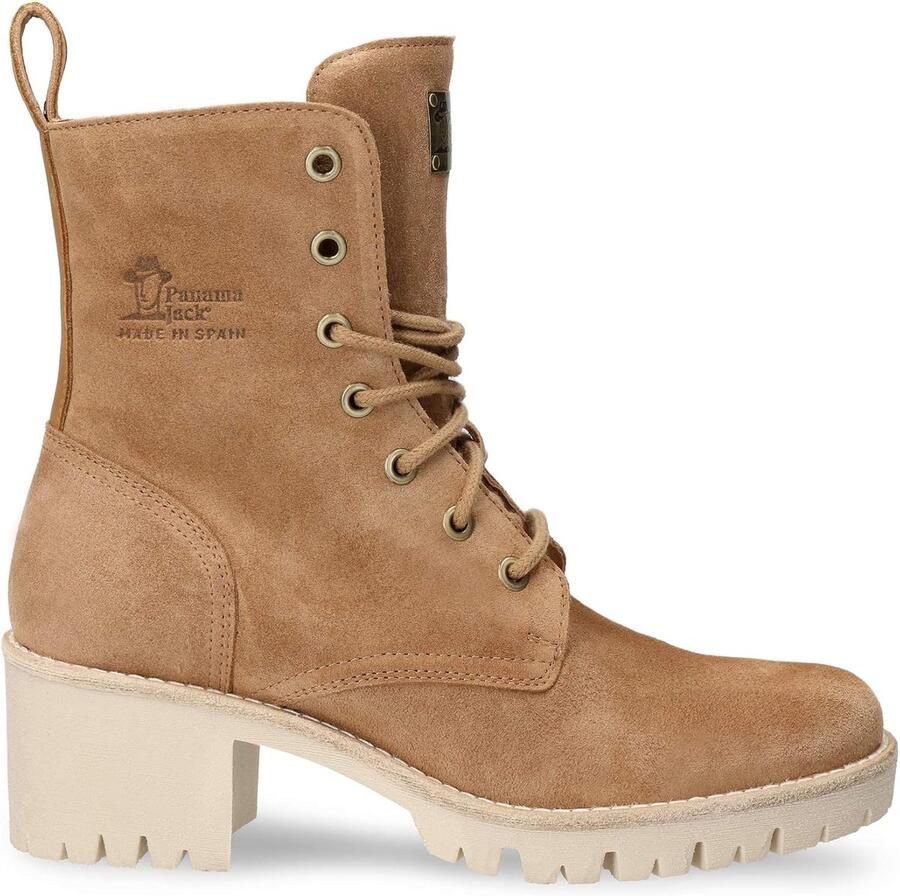 Dames Polonia B4 Enkellaarsjes van Suède Geel