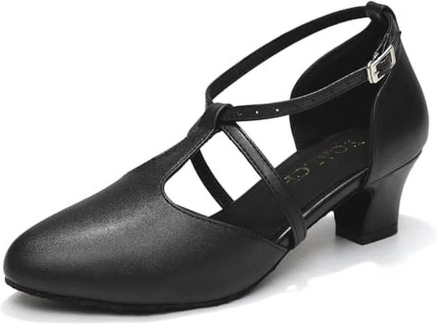 Dames Professionele Latijnse Dansschoenen Gesloten Teen voor Standaard Ballroom en Salsa