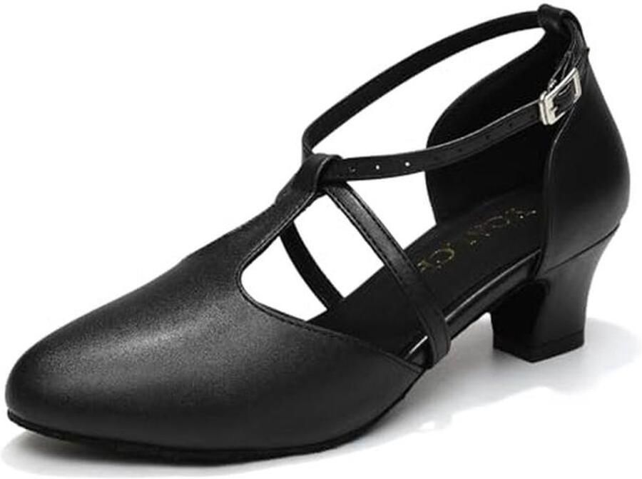 Dames Professionele Latijnse Dansschoenen Gesloten Teen voor Standaard Ballroom en Salsa