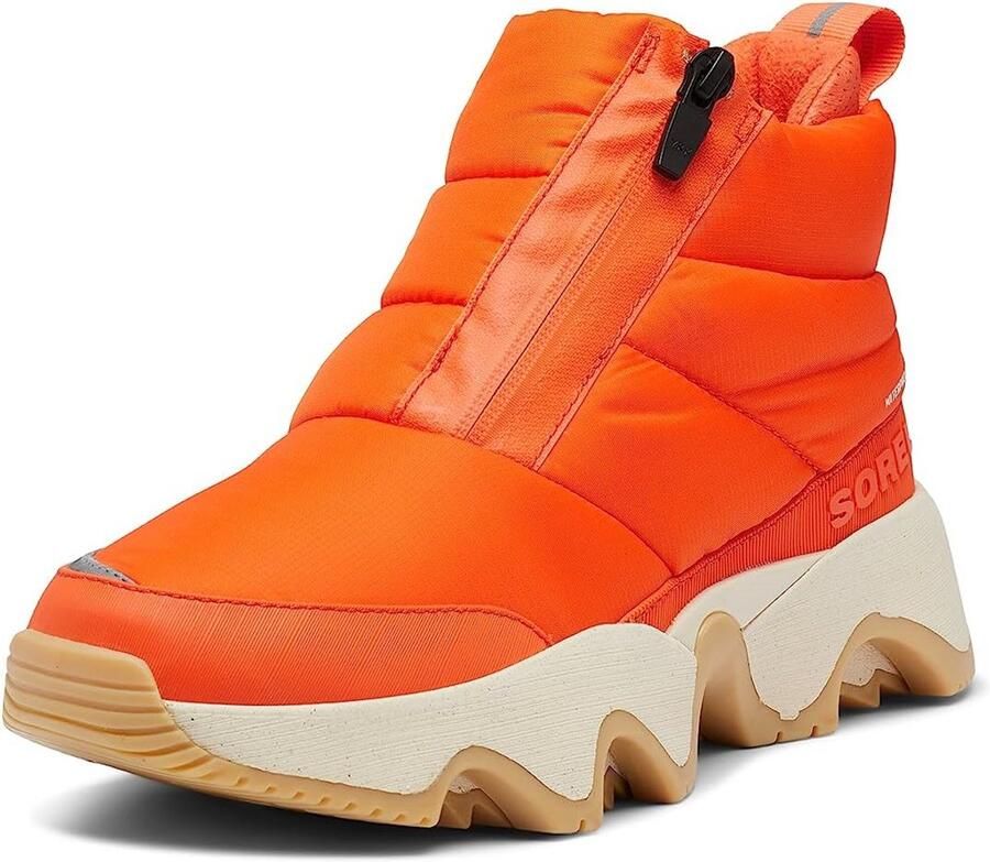 Dames Puffy Waterdichte Winterlaarzen met Rits en Goede Grip