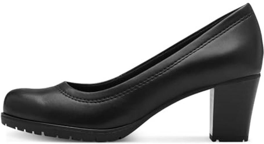 Dames Pumps Zwart met blokhak en ronde neus - Foto 1