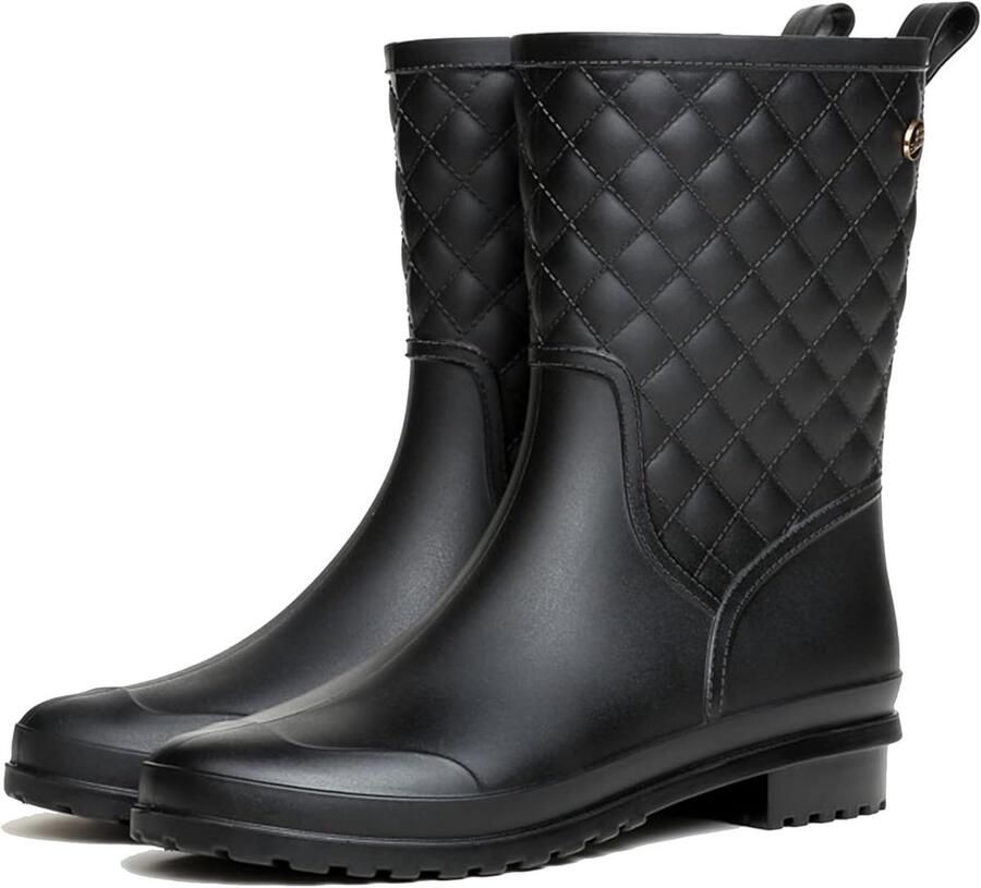 Dames Regenlaarzen Rubber Waterdicht Antislip Halfhoog Tuinlaarzen