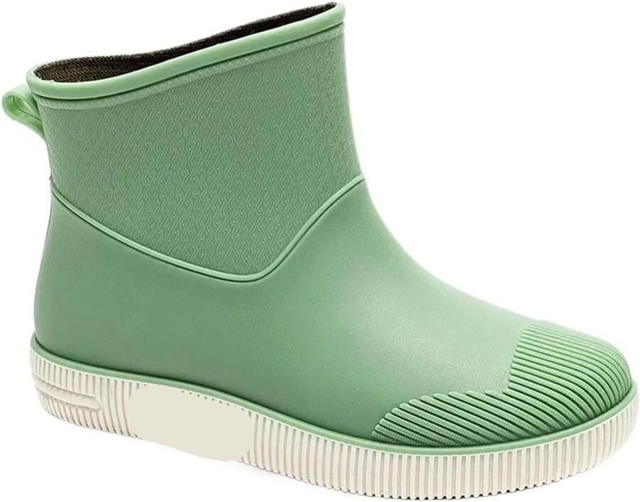 Dames Regenlaarzen Waterdichte Laarzen Buitenactiviteiten Antislip Zool Enkelhoog Groen