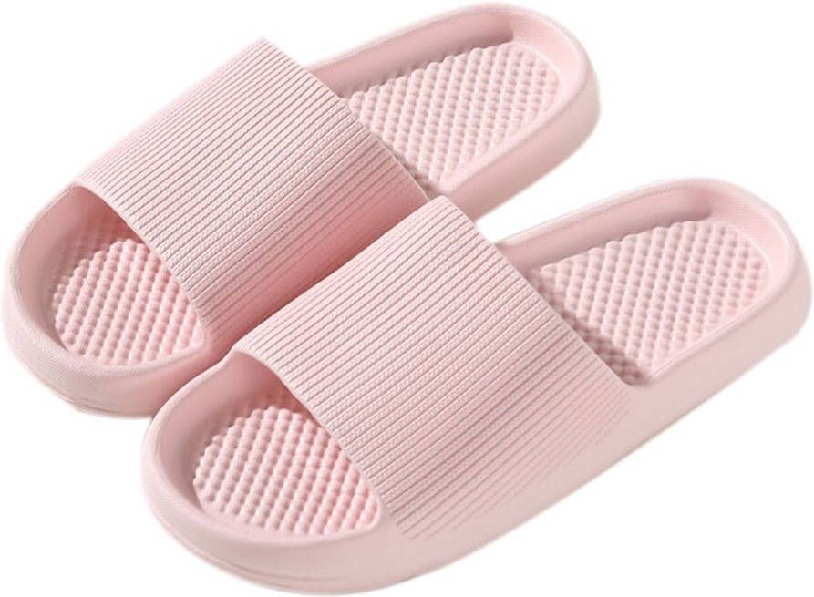 Dames Roze Zachte Massage Douche Slippers Antislip Huiselijk Comfort Mode Badkamer Binnenshuis Slippers Lichtgewicht SnelDrogende Slippers Zomer Douche Sandalen voor Binnen en Buiten Gebruik )