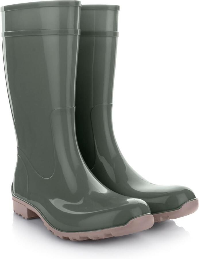 Dames Rubberlaarzen Regenlaarzen Buitenactiviteiten Antislip zool Kuithoogte kleuren