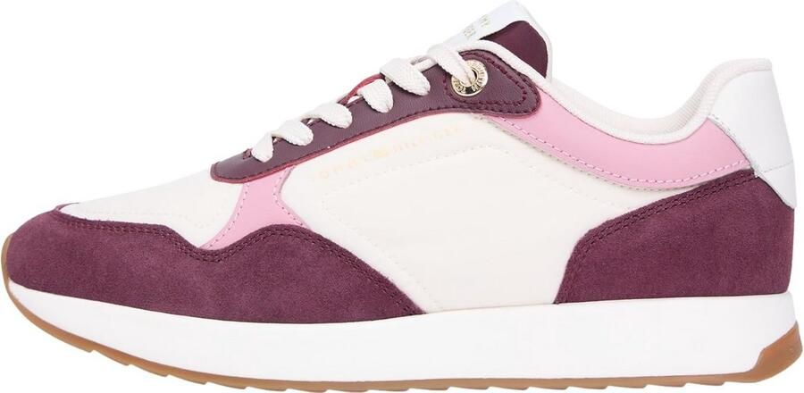 Dames Runner Sneakers Mix Materiaal Lage Bovenkant