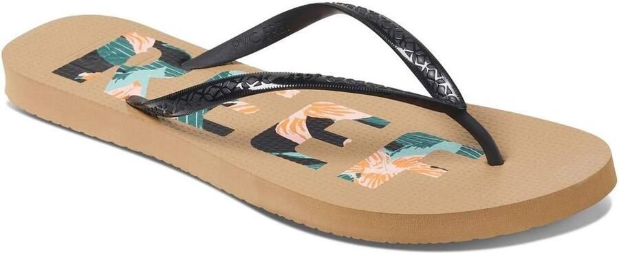 Dames Sandaal Comfortabele Basic Teenslipper met Print