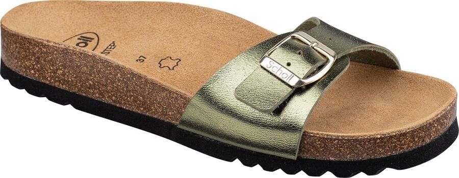 Dames Sandaal Groen Suède Platte Zomer Schoenen