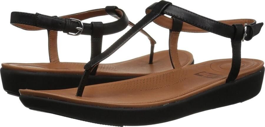 Dames Sandaal Leer T-Band Open Teen Comfortabele Zomersandalen