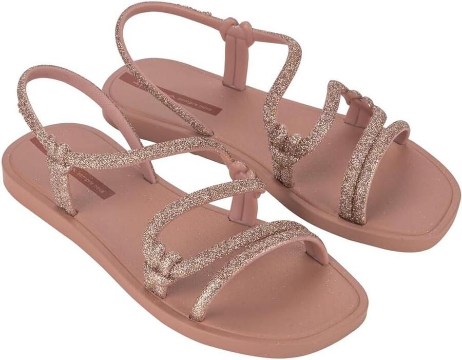 Dames Sandaal met Glitterdetails Zomerse Teenslipper