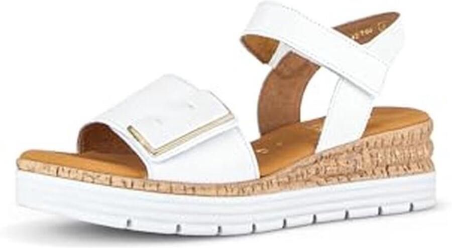 Dames sandaal met leren bovenwerk en PU-buitenzool