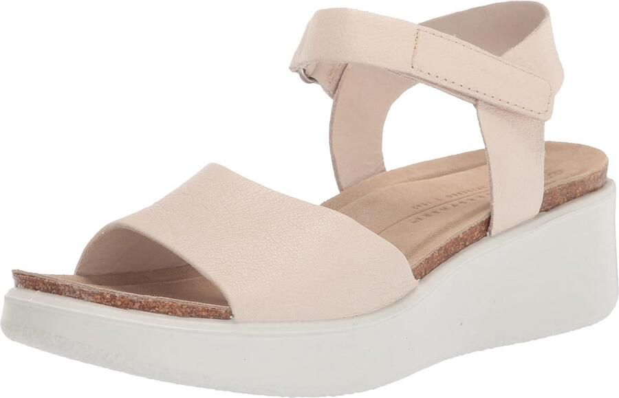 Dames Sandaal met Plateauzool en Brede Band Comfortabele Zomer Wedge