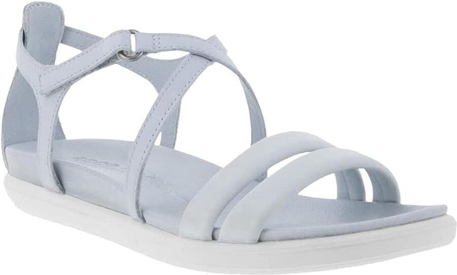 Dames Sandaal Platte Zomer Sandaal Verstelbaar Comfortabel Leder