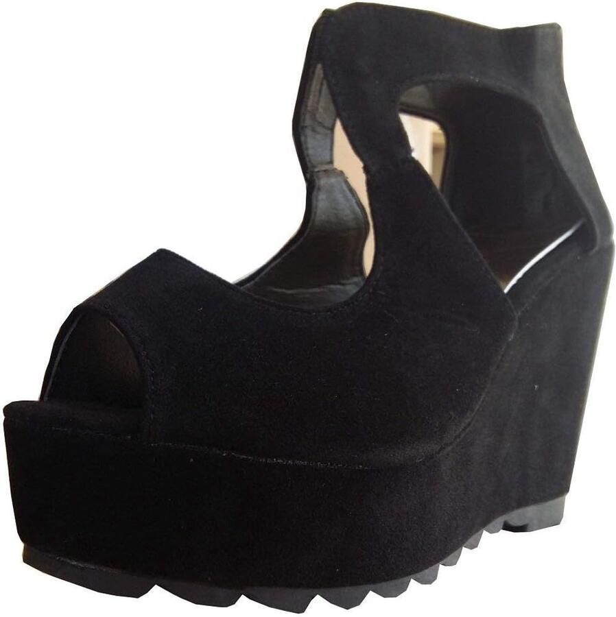 Dames Sandalen 38 EU Zwart Voorzijde Opening Comfortabel voor elke gelegenheid ShopVlot