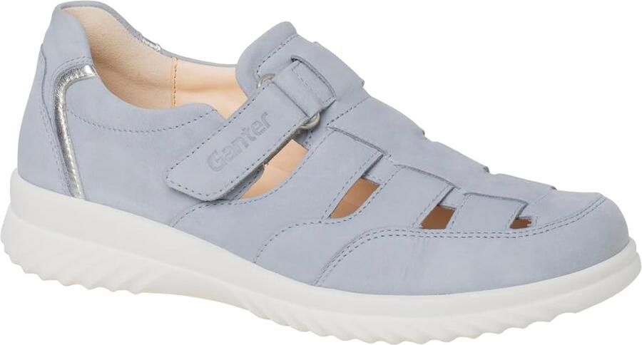Dames Sandalen Blauw Leer Comfortabele Casual Schoenen