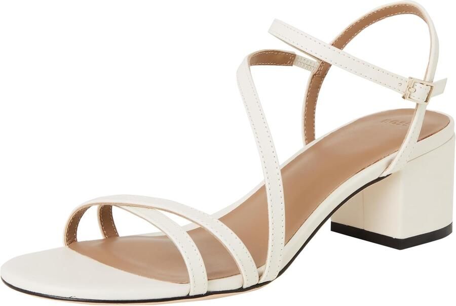 Boss Sandalen van leer met blokhak model 'Emberlyn'