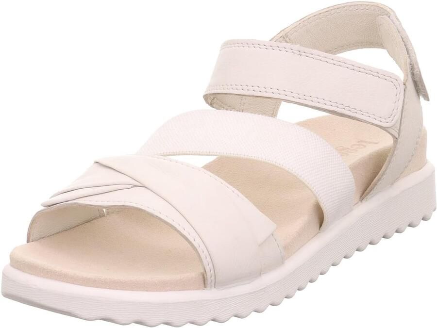 Dames Sandalen Comfort Breedte G Leer Klittenband