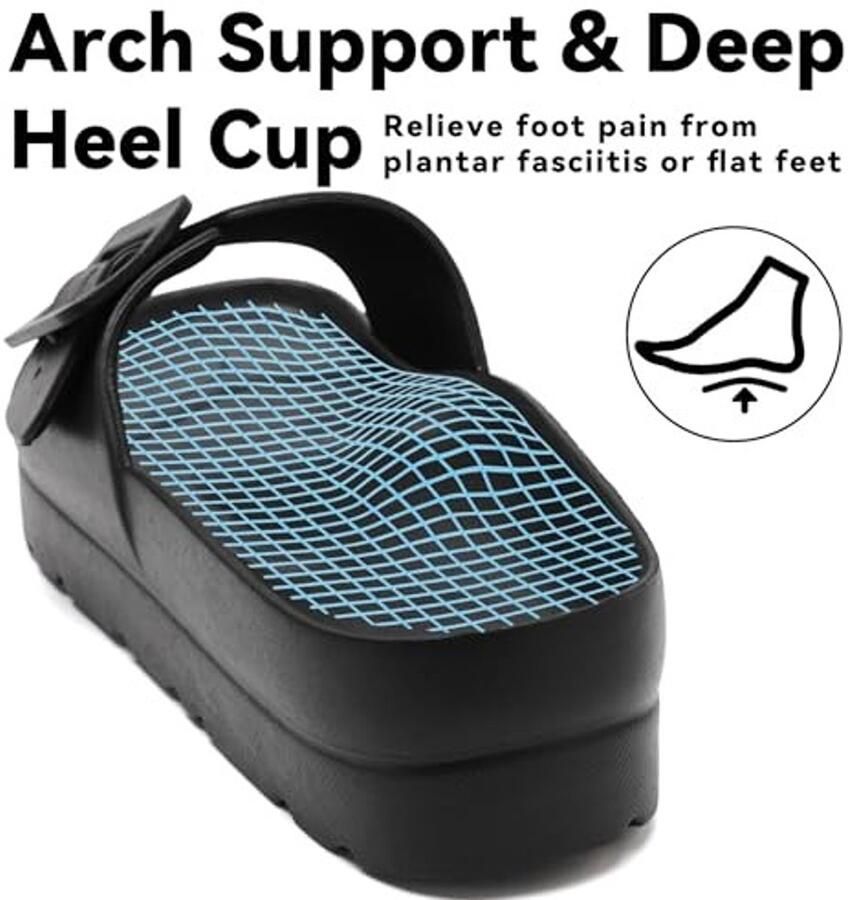 Dames Sandalen Comfortabele Orthopedische Zomer Sandalen Zwart