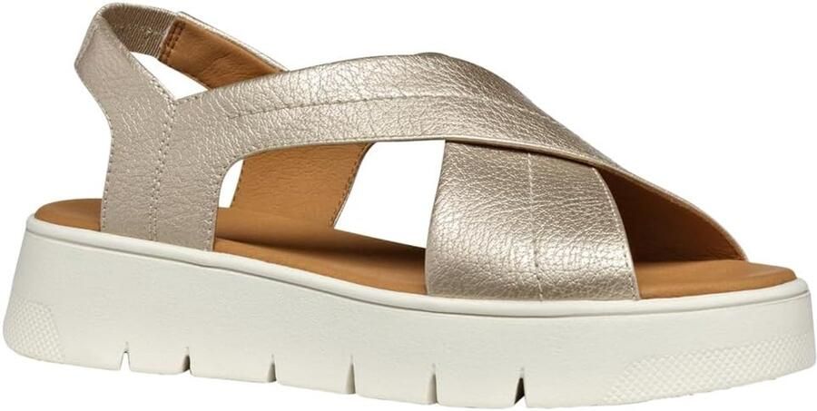 Dames Sandalen Goud Comfortabele Slip-On Platform Schoenen