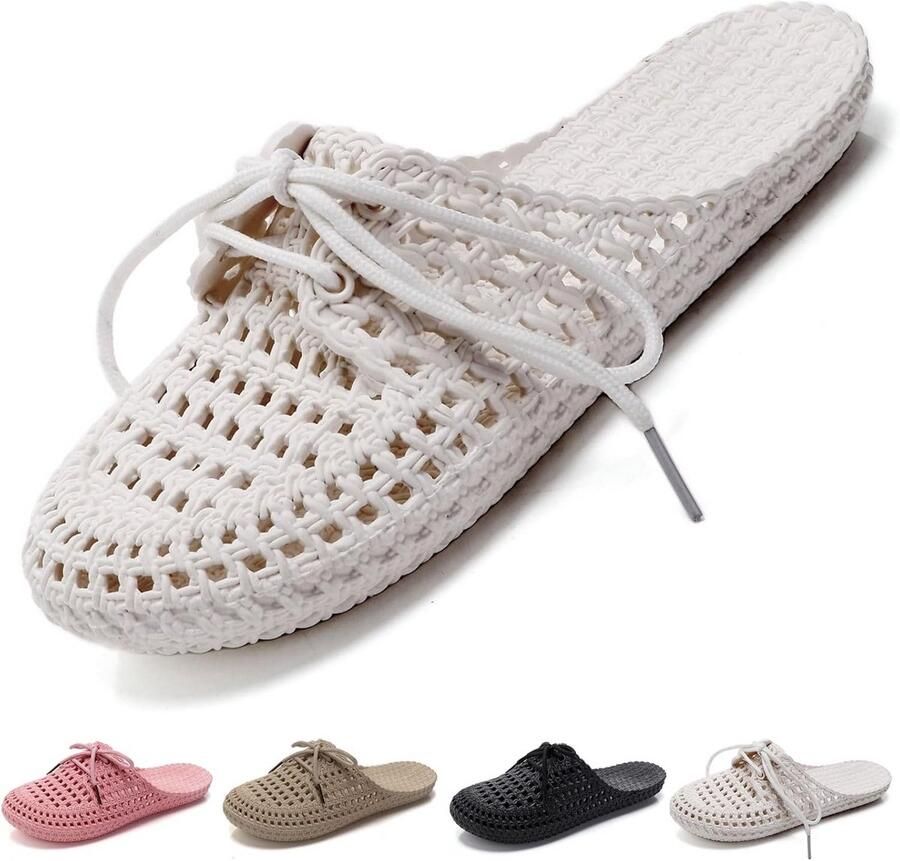 Dames Sandalen Hoge Kwaliteit PVC Met Strik Comfortabel en Antislip