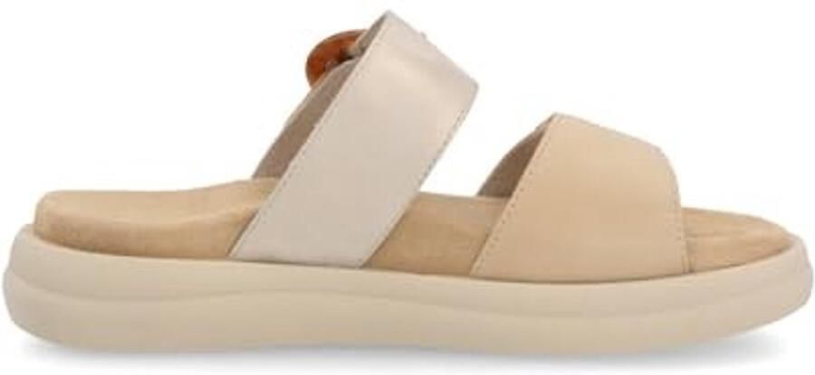 Dames Sandalen Kunstleder met Gesp Bruin