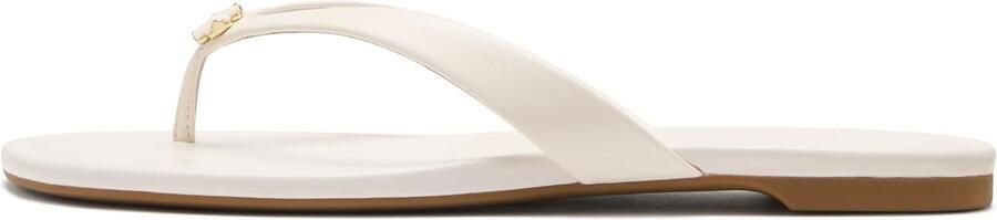 Dames Sandalen Leer Beige Slip-On Lage Hak