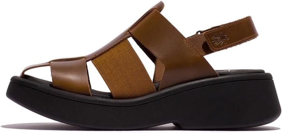 Dames Sandalen Leer Comfortabele Casual Schoenen met Klittenband