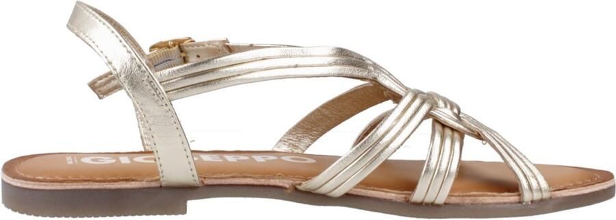 Gioseppo Dames Sandalen Leer Goud Comfortabele Zomer Schoenen