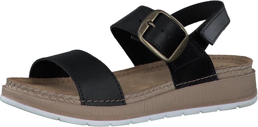 Dames Sandalen Leer met Klittenband Comfortabel en Stijlvol