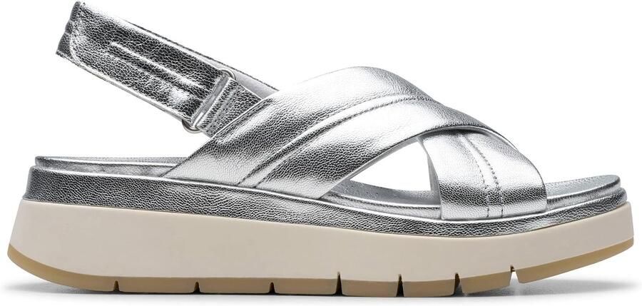 Dames Sandalen Leer Zilver