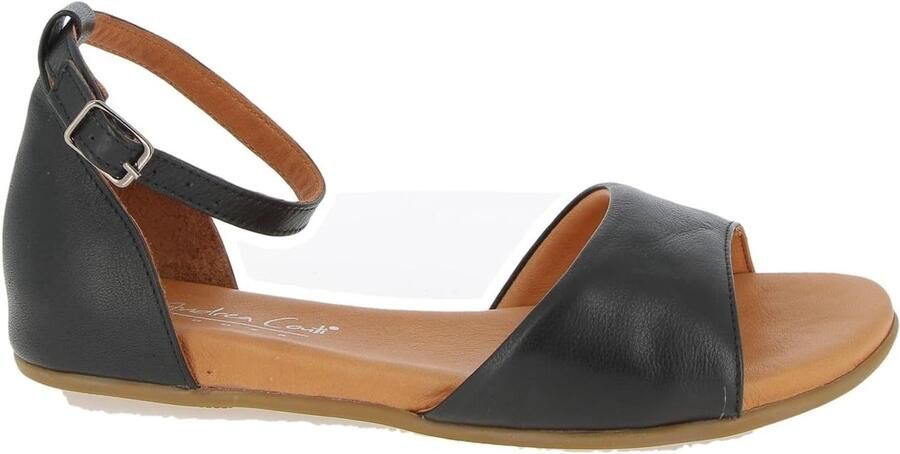 Dames Sandalen Leer Zwart