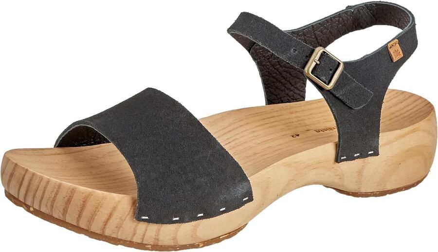 Dames Sandalen Leer Zwart