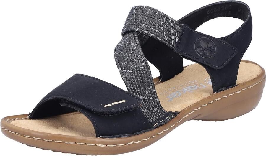 Rieker Sandalen Zomerschoen sandaaltje vakantieschoen met klittenbandsluitingen