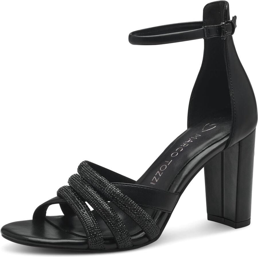 Dames Sandalen met Blokhak en Gesp Zwart