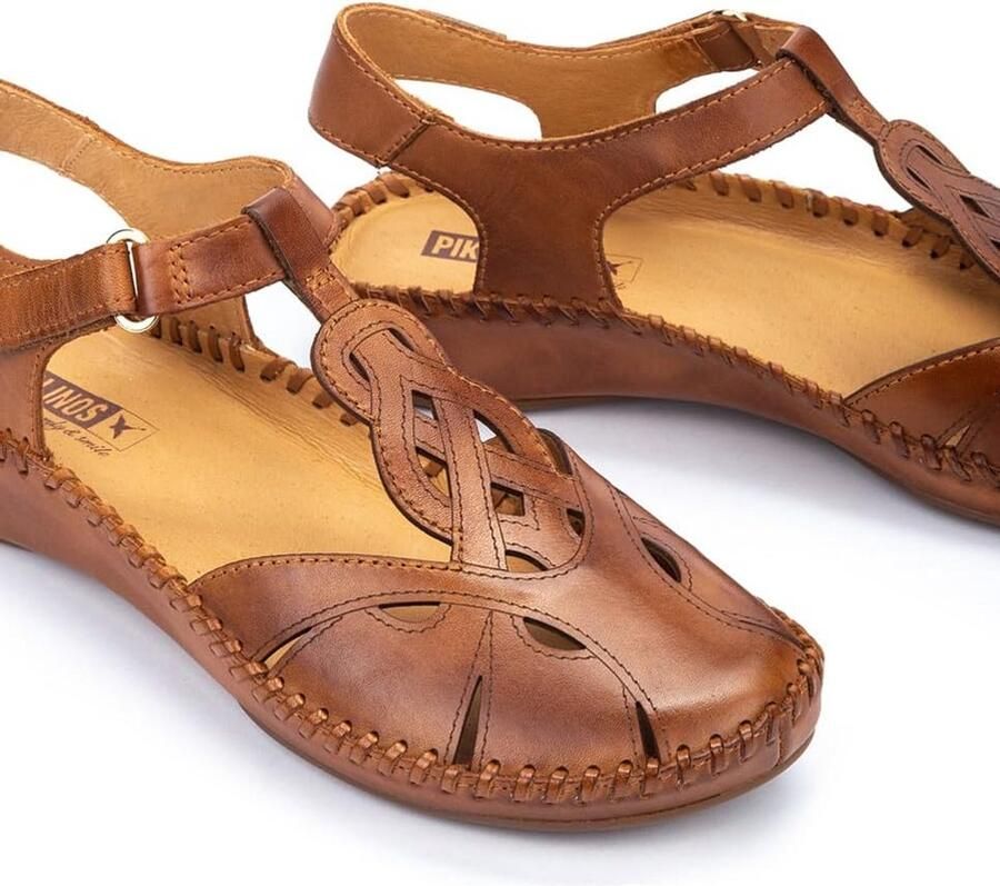 Dames Sandalen met Brede Banden en Klittenbandsluiting Comfortabele Zomerschoenen