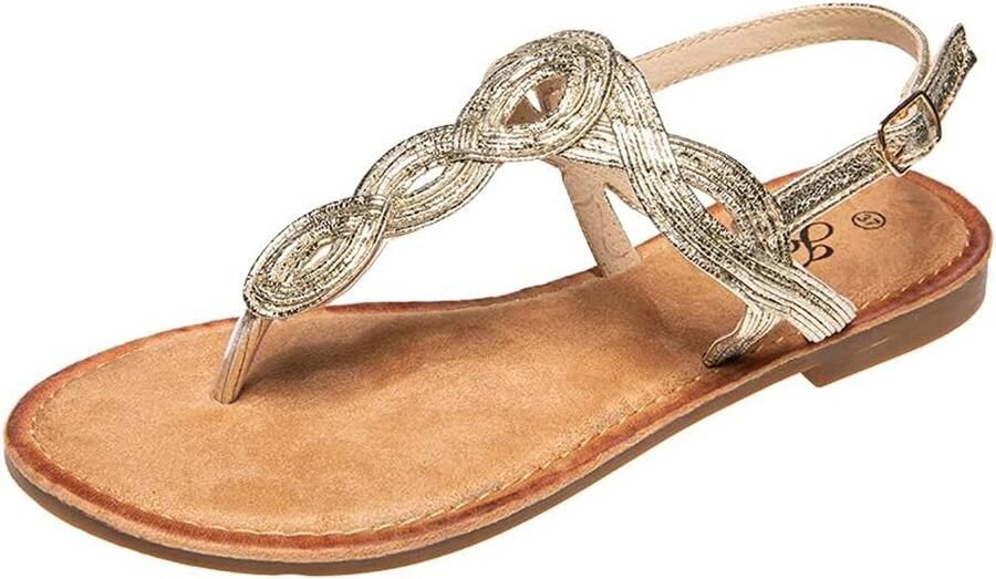 Dames Sandalen met Comfortabele Lage Sleehak Zomerschoenen