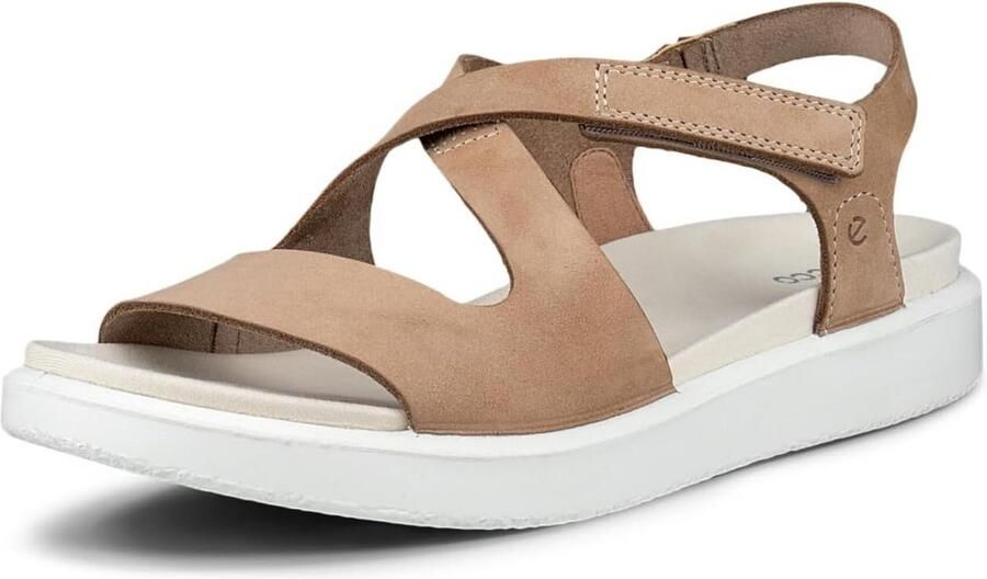 Dames Sandalen Comfortabel Leer Zomer Zwart Bruin Met Drie Bandjes