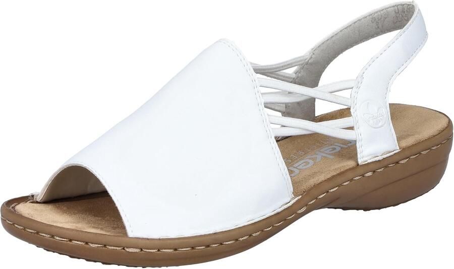 Comfortabele Dames Sandalen met Elastische Band Wit