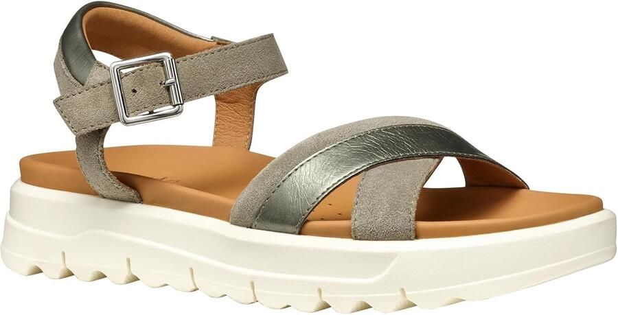 Dames Sandalen met Gesp Comfortabele Leren Platte Schoenen