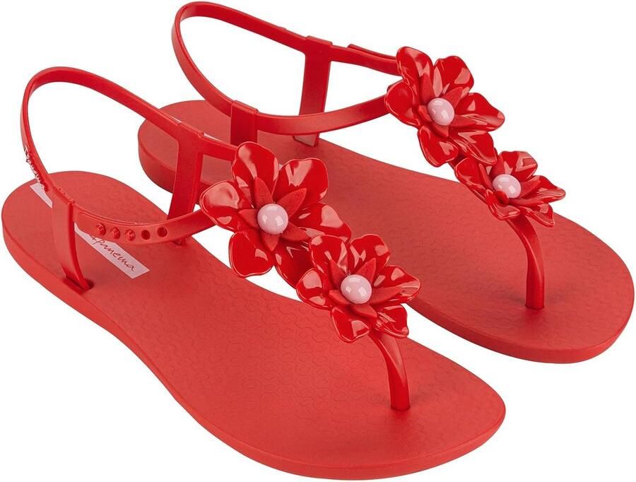 Dames Sandalen met Grote Bloemen Zomerse Slippers