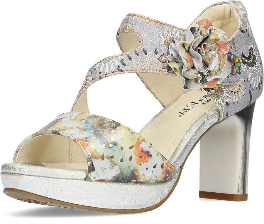 Dames Sandalen met Hak in Leer Comfortabele Zomer Schoenen