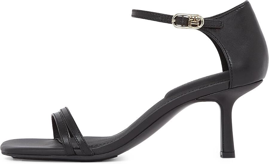 Tommy Hilfiger Highheel sandaaltjes KITTEN HEEL SANDAL LEATHER stilettohak partyschoen avondd schoen verstelbare enkelriem