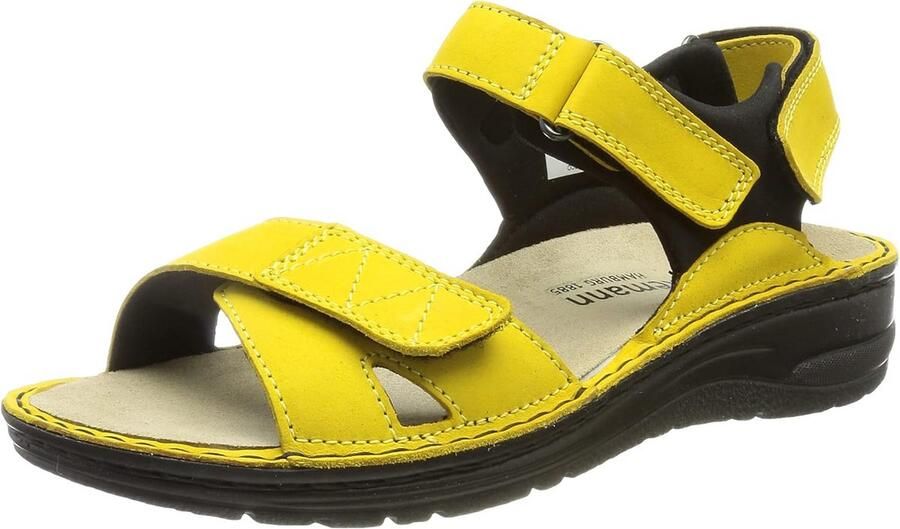 Dames Sandalen met Klittenband en Uitneembaar Voetbed Sportieve Trekking Stijl