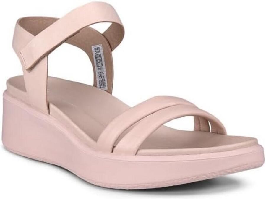 Dames Sandalen met Plateauzool en Hak Zacht Leer en Comfortabel