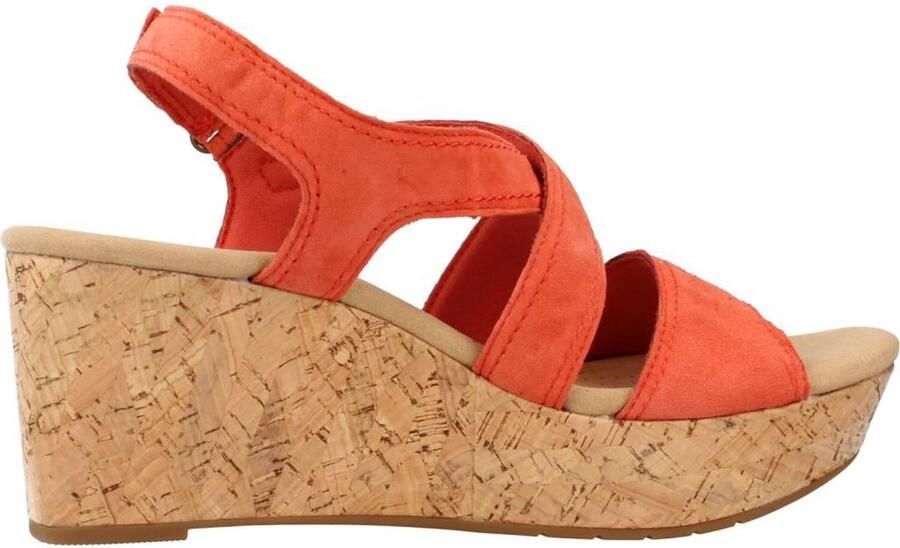 Dames Sandalen Zwart Leer Comfortabele Slingbacks met Wedge Hak