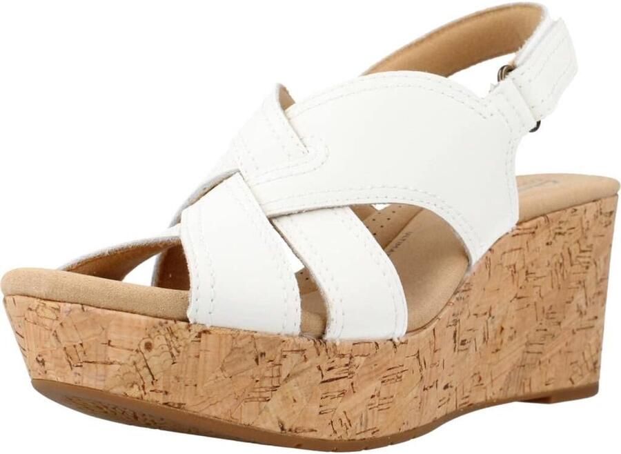 Dames Sandalen met Wedge Hak Zwart Leer