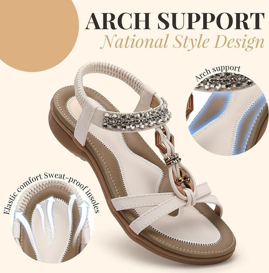 Dames sandalen platte beach schoenen comfortabel ademend perfect voor zomerse dagen ShopVlot