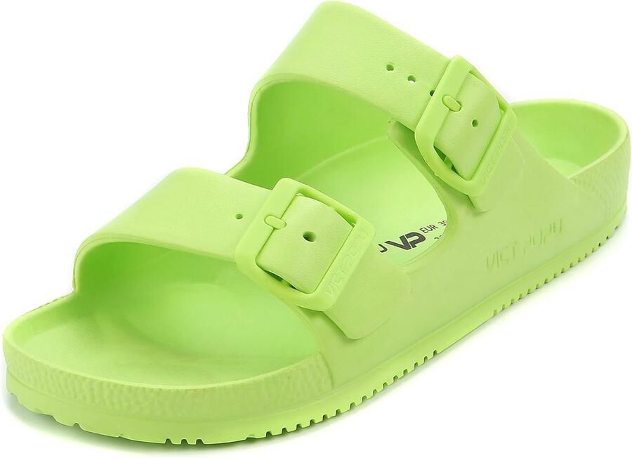 Dames Sandalen Platte Muiltjes Met Dubbele Gesp Waterdicht