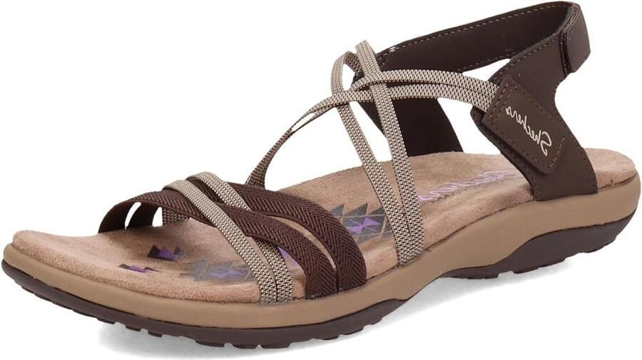 Dames Sandalen Platte Slippers Zomerse Wandelingen Verstelbare Hielband 25.4 x Zwart
